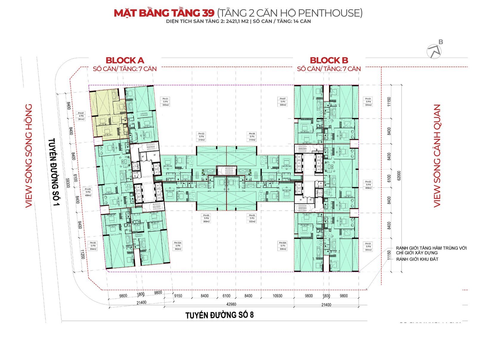 Mặt bằng Sunshine Legend City 3