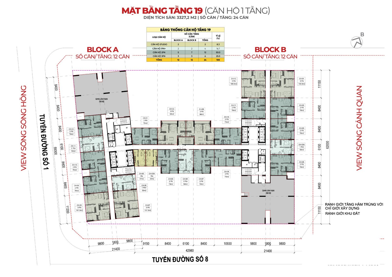 Mặt bằng Sunshine Legend City 2