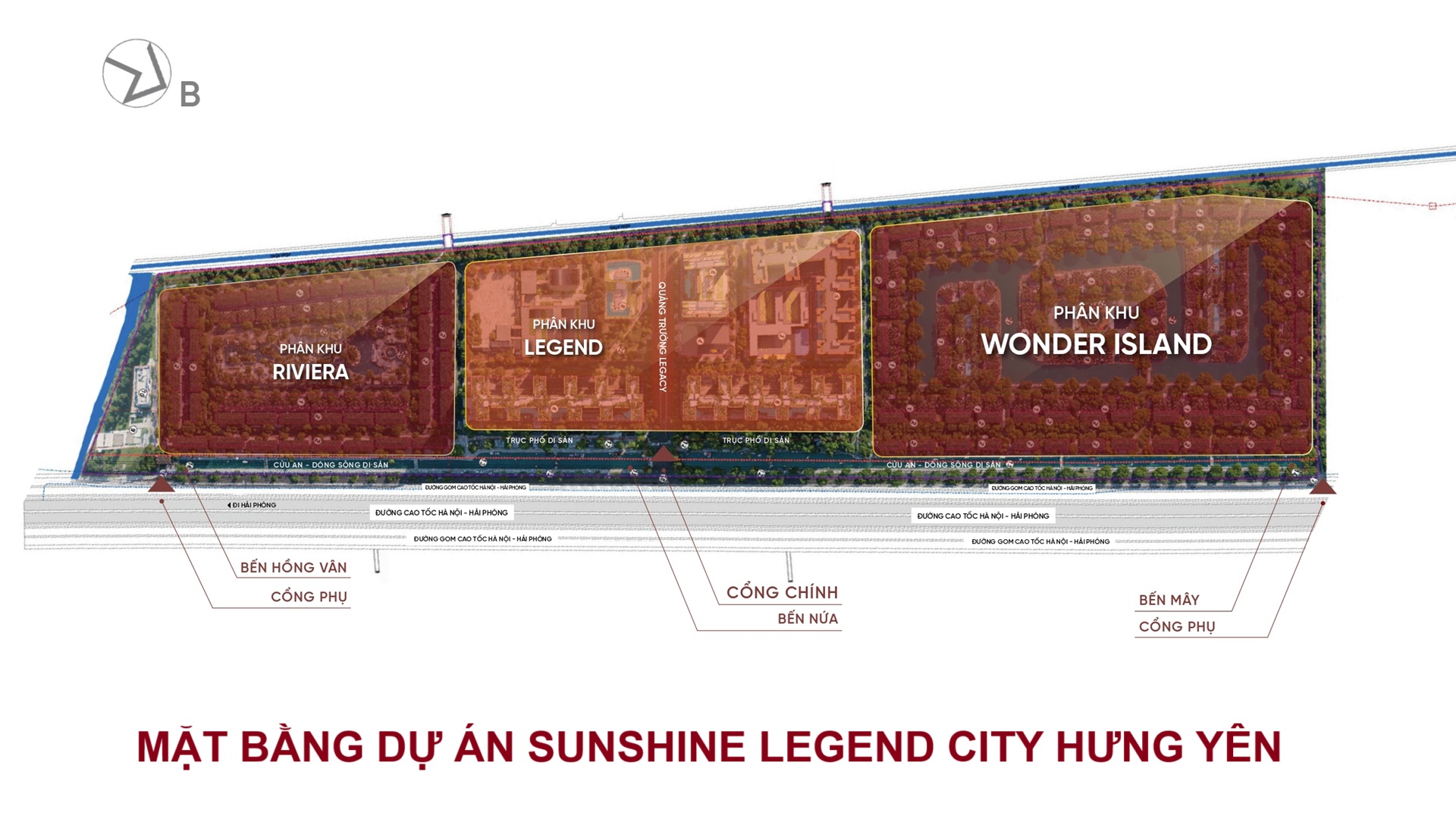 Mặt bằng dự án Sunshine Legend City Văn Giang Hưng Yên