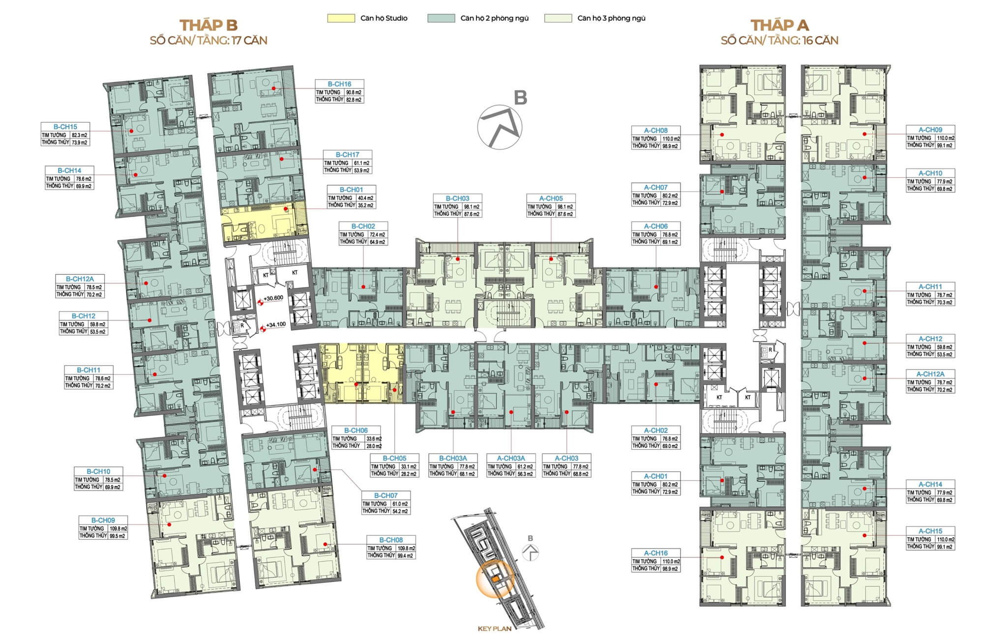 Mặt bằng tòa L1 Sunshine Legend City